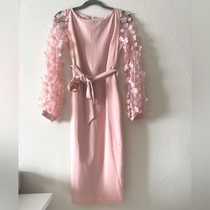 SheIn Pink Bodycon Midi (small)